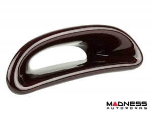 FIAT 500 ABARTH Headrest Inserts - Carbon Fiber (4pc set) - Red Candy